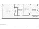 Floor plan of a basement with a bathroom and 3 bedrooms labeled with measurements at 3225 S Race St, Englewood, CO 80113