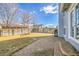 Spacious backyard features a large stone patio and a wood fence at 270 N Holcomb Cir, Castle Rock, CO 80104