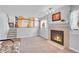 Cozy living room featuring a fireplace and carpet floors at 270 N Holcomb Cir, Castle Rock, CO 80104