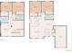 Detailed floor plans showcasing both first and second stories of the house layout at 17486 E Plateau Dr, Aurora, CO 80015