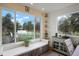 Cozy dining area with large windows overlooking the greenery outside at 37625 Pheasant Run, Elizabeth, CO 80107