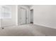 Bedroom with carpet, a window, and closet, interior features being completed at 7392 Timberstone St, Castle Pines, CO 80108