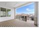 Open patio featuring wood flooring and a scenic view of the neighborhood at 7392 Timberstone St, Castle Pines, CO 80108