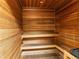 Relax in this wood-paneled sauna with bench seating for ultimate relaxation at 405 Village Rd # 101, Breckenridge, CO 80424