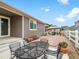 An outdoor living space with a patio, gazebo, and seating at 5205 Periwinkle Way, Brighton, CO 80640