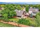 Beautiful backyard with a well-maintained lawn, mature trees, and a patio area at 5420 Crestone Cir, Boulder, CO 80301