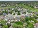 Beautiful aerial view of the neighborhood showcasing lush greenery and community layout at 2840 Canyon Crest Ln, Highlands Ranch, CO 80126