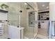 Spa-like bathroom with walk-in shower and large closet at 334 Humphrey Dr, Evergreen, CO 80439