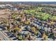 Aerial view of neighborhood near golf course and park at 11854 Vallejo St, Denver, CO 80234