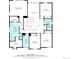 Detailed floor plan showcasing the layout of the second floor of the home at 11582 Jimenez St, Parker, CO 80134