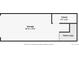 Floorplan featuring the garage and basement closet with stairs leading up to the main floor at 6001 S Yosemite St # B206, Greenwood Village, CO 80111