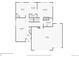 Floorplan of main level showing layout of kitchen, living room, and garage at 13472 Columbine Cir, Thornton, CO 80241