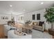 Open-concept living and dining area with modern decor and lots of natural light at 9408 Harvard Dr, Highlands Ranch, CO 80130