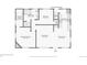 Floor plan of the first floor showing layout of kitchen, living room, primary bedroom and bathroom at 1632 S Josephine St, Denver, CO 80210
