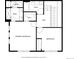 Detailed floorplan showing the layout of the second floor, including bedrooms, bathrooms, and hall at 6111 W 28Th Ct, Wheat Ridge, CO 80214