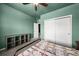 Spacious bedroom featuring a double door closet, carpet floors and neutral colored walls at 14632 Longhorn Dr, Mead, CO 80542