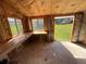 Partially constructed sun room with exposed insulation and natural light at 3026 S Alton Ct, Denver, CO 80231