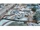 Aerial view of a house with solar panels, a large backyard, and a neighborhood setting at 4286 S Cole St, Morrison, CO 80465