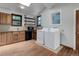 This kitchen has a window with a view and is equipped with laundry at 1324 Virginia St, Idaho Springs, CO 80452