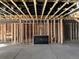Basement framing with a fireplace installation in progress at 5191 Lions Paw St, Castle Rock, CO 80104