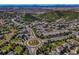 Aerial view of a beautiful neighborhood with upscale homes and landscaping at 7144 Galaxy Ct, Castle Rock, CO 80108