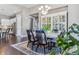 Elegant dining room features a charming table and built-in hutch at 7144 Galaxy Ct, Castle Rock, CO 80108