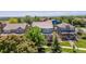 Aerial view of a residential neighborhood showcasing well-maintained homes and green spaces at 2488 Lake Vista Dr, Broomfield, CO 80023