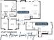 Detailed floor plan showcasing the layout of the main floor and lower level of the house at 5342 S Halifax Cir, Centennial, CO 80015