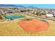 Overhead view of the baseball field, offering residents a recreational space for sporting activities and community events at 8726 Gardenia Cir, Arvada, CO 80005