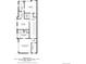 Upstairs floor plan with dimensions for the primary bedroom, second bedroom, two baths, and laundry room at 2114 Lowell Blvd, Denver, CO 80211