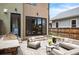 Backyard patio with outdoor seating and built in grill at 2114 Lowell Blvd, Denver, CO 80211