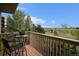 Enjoy the view from this balcony with a table and chairs, ideal for relaxation at 44 S Holman Way, Golden, CO 80401