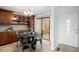 Eat-in kitchen nook featuring a sliding door for convenient access to the outdoors at 44 S Holman Way, Golden, CO 80401