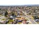 Overhead view of a mature neighborhood highlighting the variety of home styles and generous lot sizes at 96 S Depew Dr, Lakewood, CO 80226