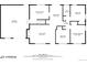 Main floor plan, 1030 sq ft, 2 bedrooms and eat-in kitchen at 2994 S Winona Ct, Denver, CO 80236