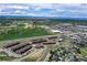 Aerial view of community featuring diverse real estate with retail, multi-Gathering and convenient highway access at 11575 Wilson Cir, Parker, CO 80134