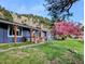 Charming home with a well-manicured lawn and a lovely blossoming tree in a serene, tree-lined neighborhood at 5384 Olde Stage Rd, Boulder, CO 80302