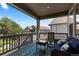 Outdoor deck with seating area and views of the neighborhood at 15802 Xanthia Way, Thornton, CO 80602