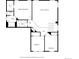 Floorplan of the upper level featuring the primary bedroom and two additional bedrooms at 18948 E Baker Pl, Aurora, CO 80013