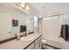 Bright bathroom with modern fixtures, a spacious vanity, and a shower-tub combo at 3075 Distant Rock Ave, Castle Rock, CO 80109