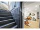 The open living room features light hardwood floors and a stylish decor at 734 N Downing St, Denver, CO 80218
