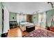 Bright bedroom with multiple windows, wood floors and ample space at 810 Miner St, Idaho Springs, CO 80452