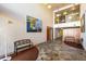 Grand lobby area with modern decor, comfortable seating, and tall ceilings at 2650 Front View # 205, Denver, CO 80211