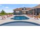 Stunning pool and spa with plenty of space for entertaining at 3967 Eastout Ave, Parker, CO 80138