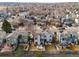 Aerial view showcasing the home's location in a quiet neighborhood at 12524 Forest Dr, Thornton, CO 80241