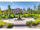 Beautiful landscaped community space with seating and a charming fountain at 3491 Cascina Pl # D, Highlands Ranch, CO 80126