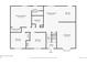 First floor plan showing layout of bedrooms, bathrooms, kitchen, and living room at 2269 S Yank Ct, Lakewood, CO 80228