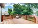 Wood deck featuring a privacy fence and ample space for outdoor seating and gatherings at 10718 Ash Ct, Thornton, CO 80233