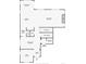 Two-story home floor plan, showing kitchen, living room, and bedrooms at 9724 Cantabria Pt, Lone Tree, CO 80124