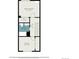 Floorplan for the main bedroom, second bedroom, bathroom, and closet layout at 718 Julian Cir, Lafayette, CO 80026